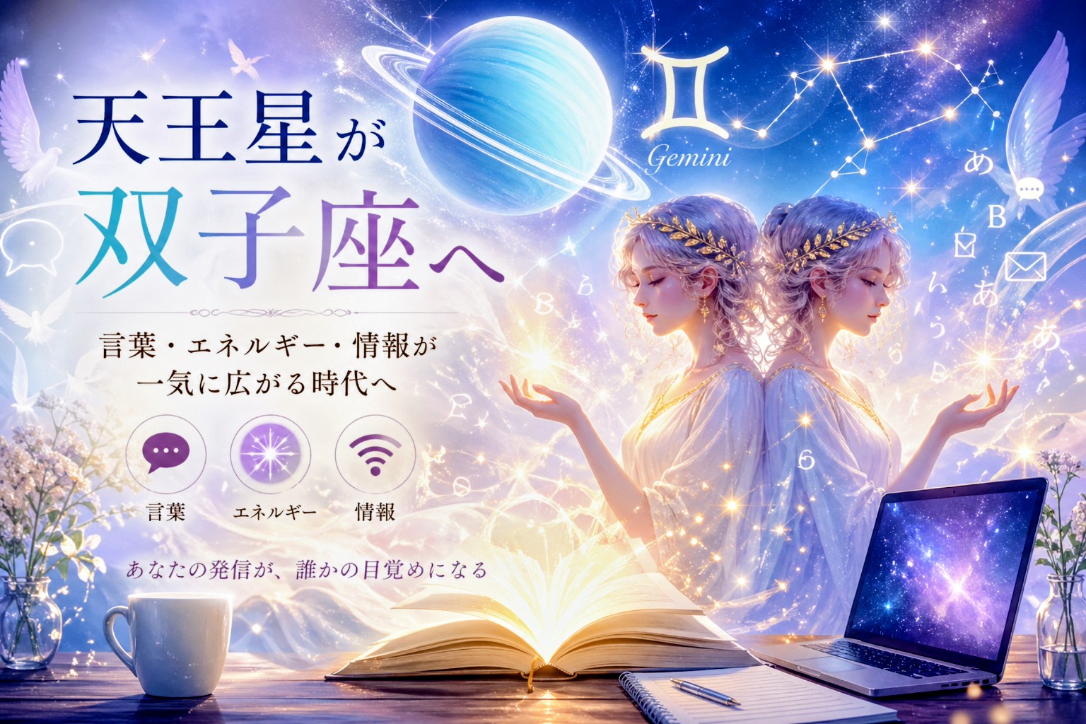 天王星 双子座 風の時代 イメージ